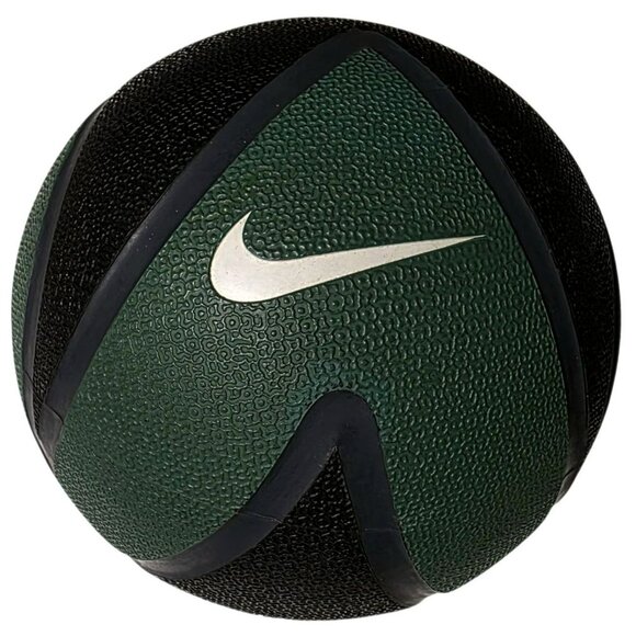 Nike Medicine Ball 4lb 1.81kg Textured Grip Weighted Training Gym Green Black - Picture 2 of 9